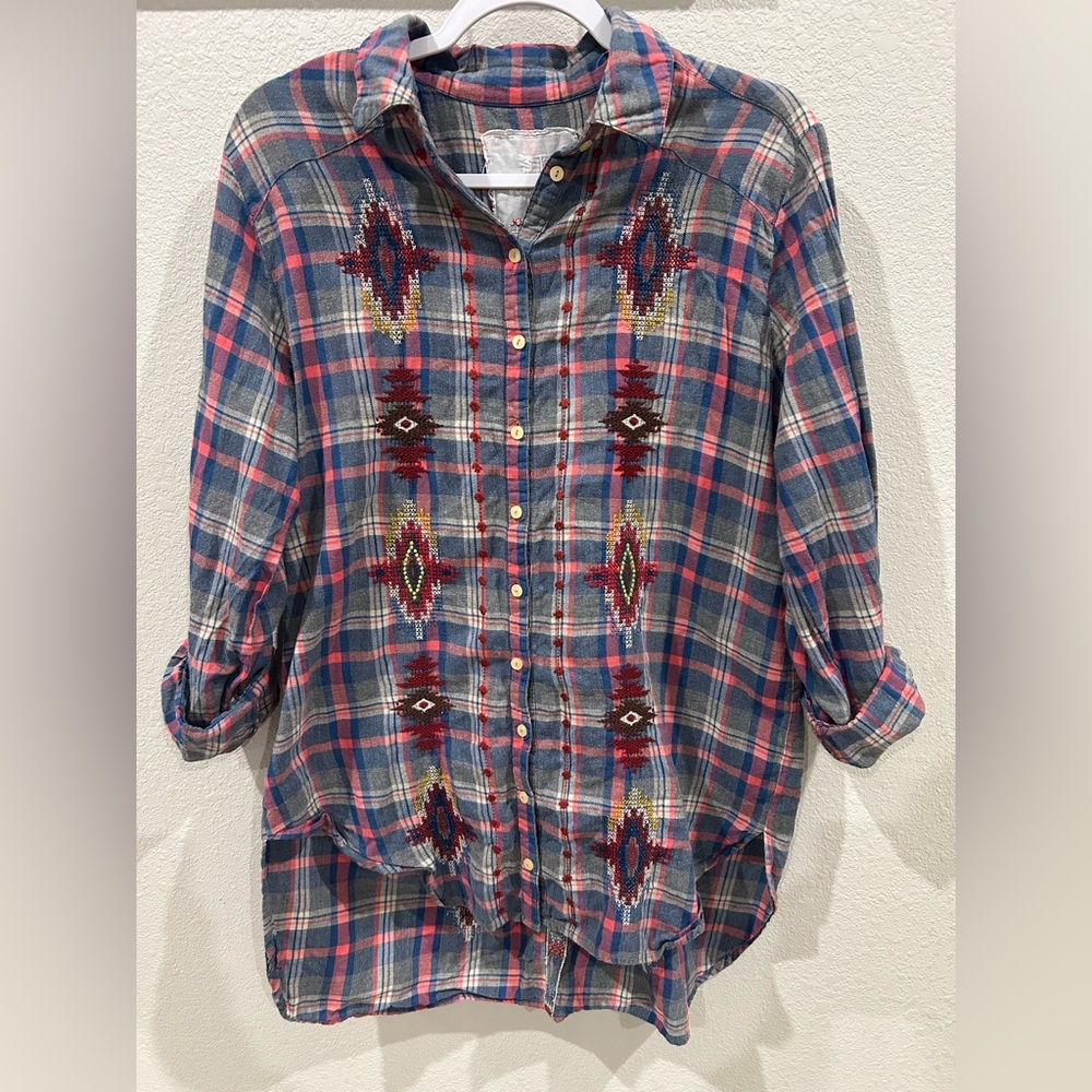 Johnny Was 3J Workshop lightweight flannel
